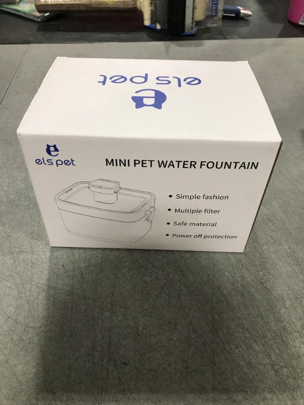 Photo 1 of Upgraded and Optimized Version Cat Water Fountain: ELS PET USB 20dB Ultra-Quiet Pet Water Fountain, Translucent Mini Water Tank, 1.5L/50.7oz Cat Drinking Fountain for Small to Medium Size Cat