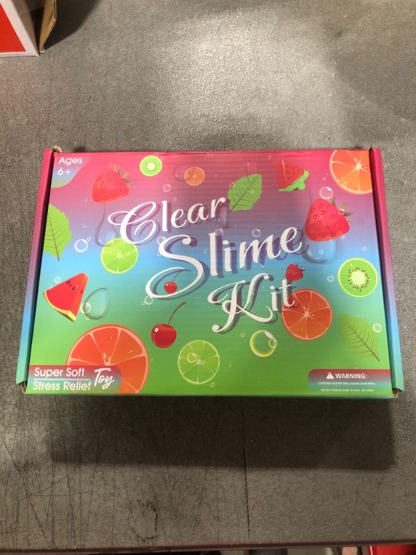 Photo 2 of 11 Pack Jelly Cubes Clear Slime Kit for Kids Party Favors Jelly Cube Crystal Clear Slime 11 Pack Easter Christmas Toys for Girls Boys