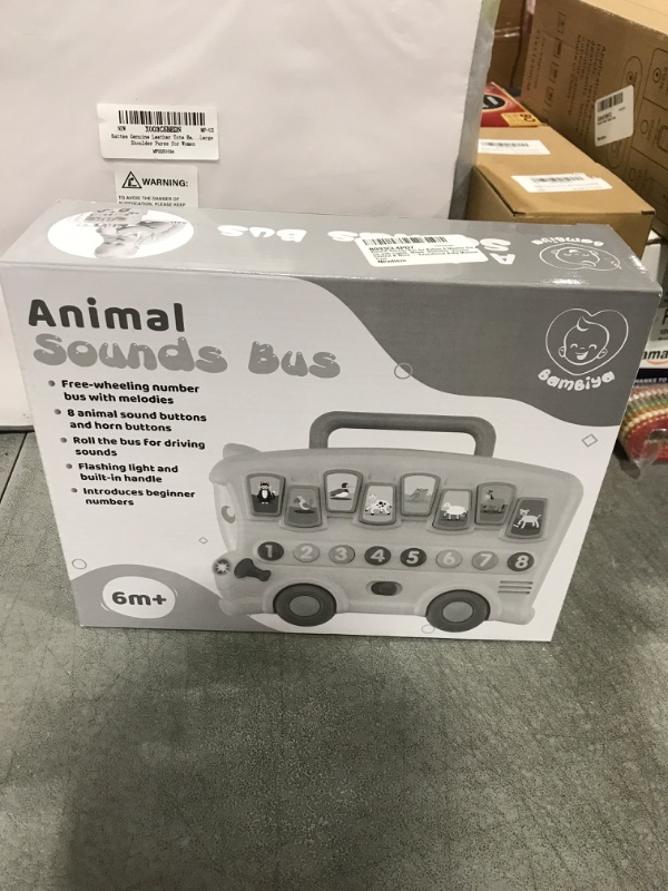 Photo 2 of Animal Sounds Bus for Babies 6 Months Old & Up with Lights, Music, Numbers, Volume Control & More - Educational Baby Musical Toys