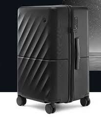 Photo 1 of  29 Inch Luggage with Spinner Wheels, 40/60 Checked Trunk Luggage for 2-3 Weeks Trips, 116L Ideal for Packing Skiing Gear, TSA Lock, 31.7 X 18.7 X 14.3 (Onyx Black, Hudson) 