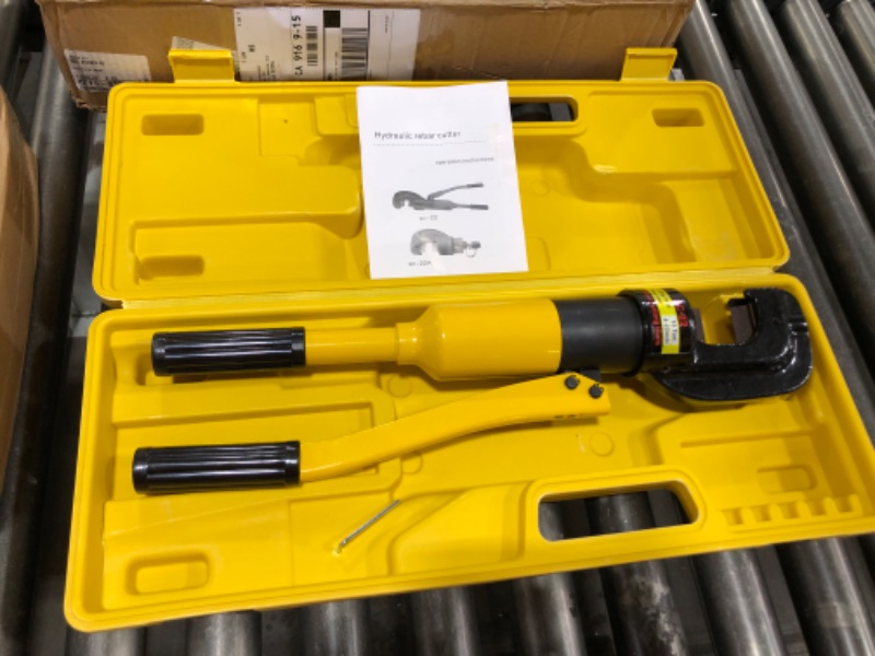 Photo 2 of  Handheld Hydraulic Rebar Cutter Manual Rebar Cutters, Cordless Portable Steel Bolt Chain Cutting Tool, Heavy Duty Hydraulic Rebar Pliers with Allen Wrench & Case 