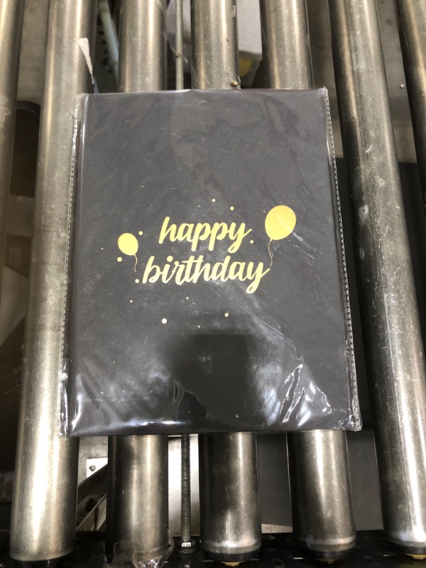 Photo 2 of 16th Birthday Party Decorations, Birthday Decorations for Men Women, Black Gold Birthday Signature Book, 12" x 18" Birthday Guest Book & Gifts for 16 Year Old Boy