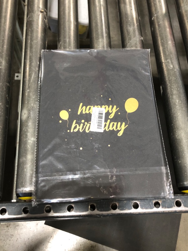 Photo 2 of 16th Birthday Party Decorations, Birthday Decorations for Men Women, Black Gold Birthday Signature Book, 12" x 18" Birthday Guest Book & Gifts for 16 Year Old Boy