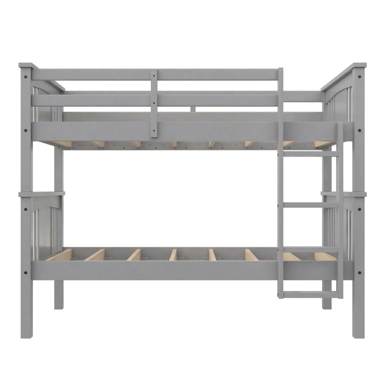 Photo 1 of  Tadeo Twin Size Bunk Bed for Kids GREY