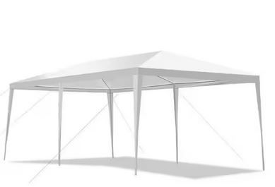 Photo 1 of 10 ft. x 20 ft. White Outdoor Party Wedding Canopy Gazebo Pavilion Event Tent