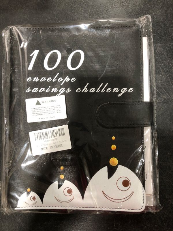 Photo 1 of 100 Envelopes Money Saving Challenge Budget Binder, Budget Planner Book Easy and Fun Way to Save $5,050(Black)