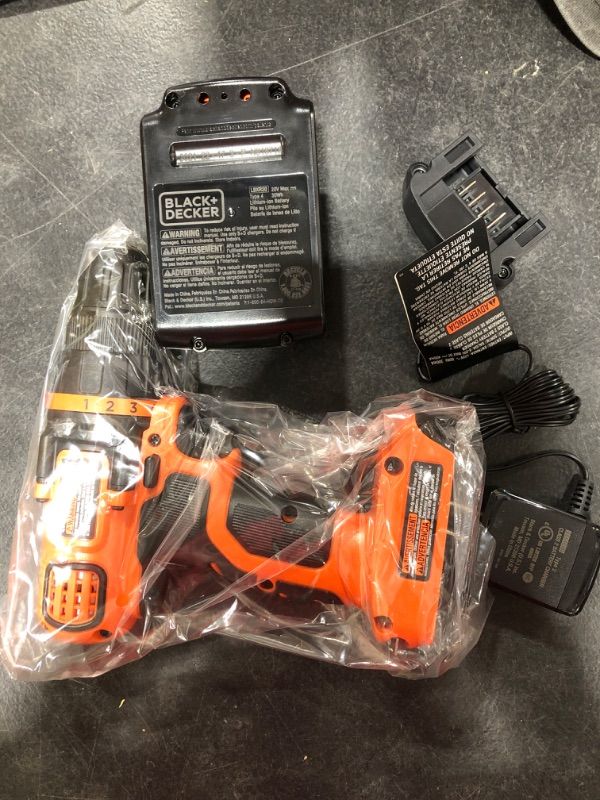 Photo 2 of BLACK+DECKER 20V MAX Cordless Drill and Driver