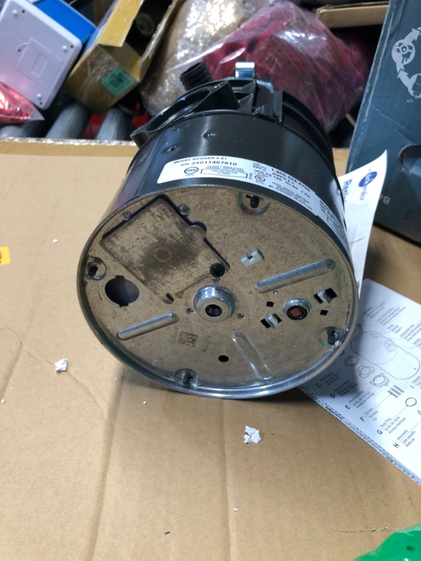 Photo 6 of ***USED - LIKELY MISSING PARTS - UNABLE TO VERIFY FUNCTIONALITY***
InSinkErator Badger 5, 1/2 HP Continuous Feed Kitchen Garbage Disposal, Standard Series