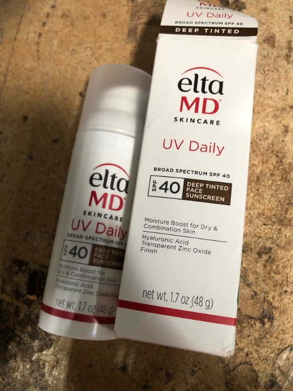 Photo 2 of (NO RETURNS OR REFUNDS) (SEE NOTES) 
EltaMD UV Daily SPF 40 Deep Tint Face Sunscreen Moisturizer