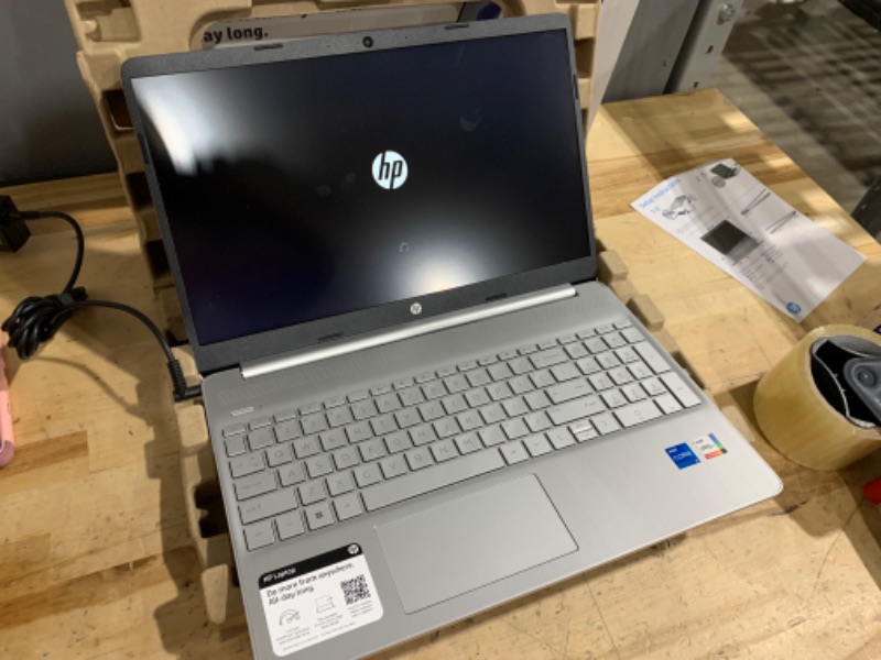 Photo 4 of (used/needs set up) HP 15 Laptop (15.6" FHD Anti-glare, Intel Core i5-1135G7 (Beats i7-10510U), 16GB RAM, 512GB SSD) Home & Business PC, Narrow-Bezel, 10-Hr Long Battery Life, Type-C, Webcam, Numpad, Win 11 Home, Silver