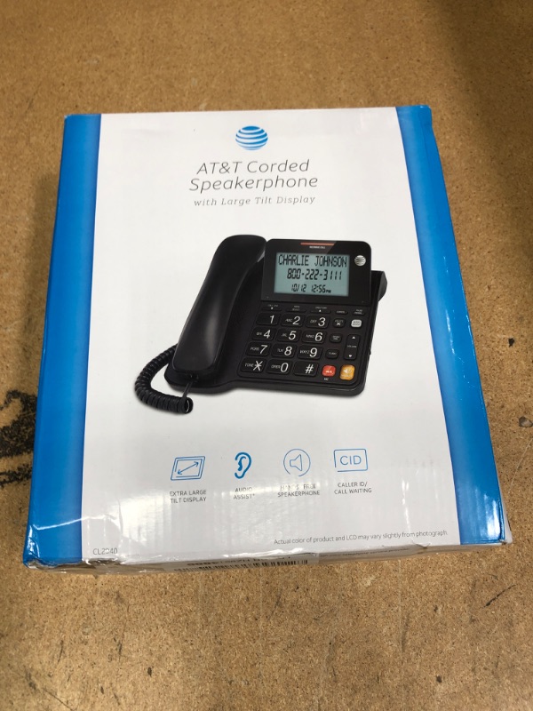 Photo 2 of AT&T Corded Speakerphone with Display CL2940