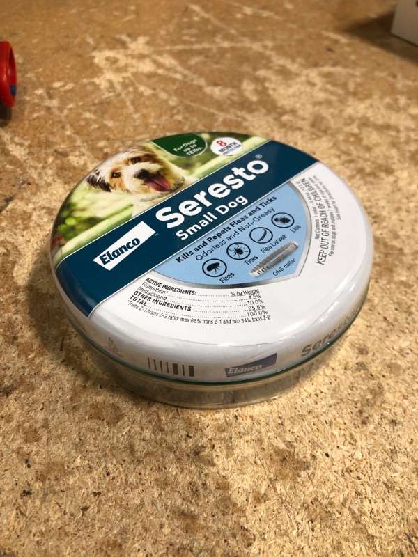 Photo 2 of **SEALED*** Seresto Small Dog Vet-Recommended Flea & Tick Treatment & Prevention Collar for Dogs Under 18 lbs. | 8 Months Protection 1 Pack