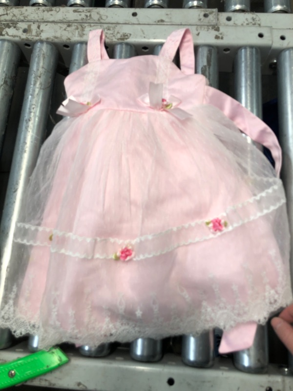 Photo 2 of (READ FULL POST) IDOPIP Baby Girls Lace Flower Tutu Dress Summer Sleeveless Backless Princess Birthday Party Dresses Toddler Little Girl First Communion Pageant Wedding Bowknot Tulle Sundress Pink 18-24 Months