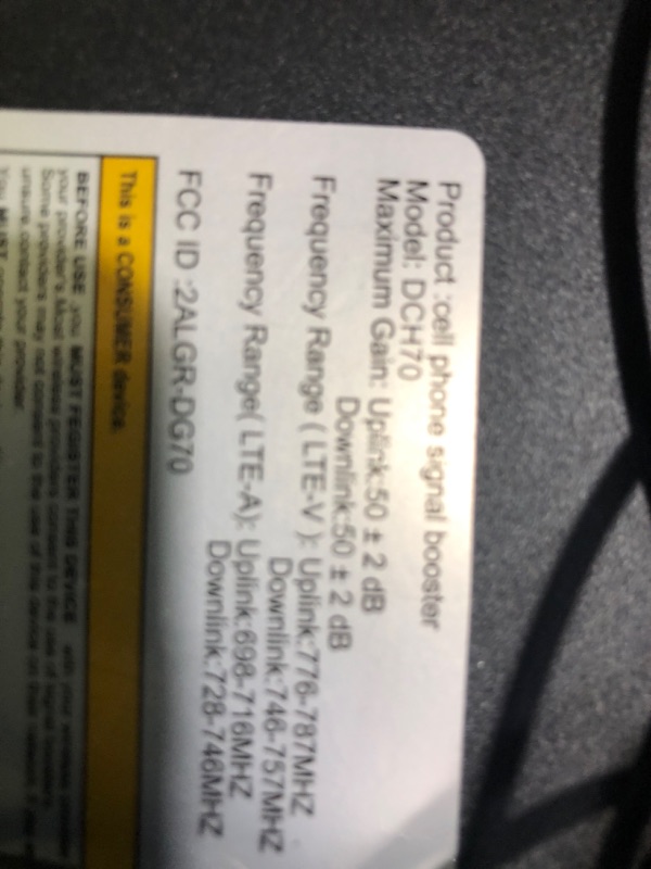 Photo 3 of ***SEE NOTES*** Car Cell Phone Booster, Car Cell Booster on Band 12/13/17 RV Signal Booster for 5G 4G LTE 3G for All U.S.Carriers AT&T Verizon, RV Cell Booster Car Cellphone Booster for Car Vehicle RV Truck