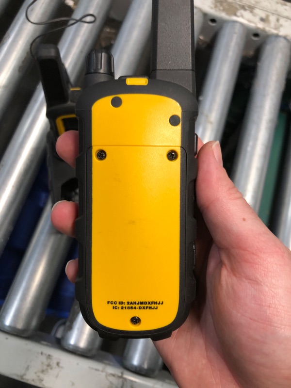 Photo 3 of (READ FULL POST) DEWALT DXFRS800 2 Watt Heavy Duty Walkie Talkies - Waterproof, Shock Resistant, Long Range & Rechargeable Two-Way Radio with VOX (2 Pack)