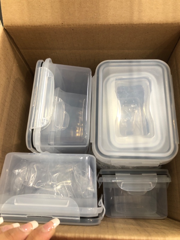 Photo 1 of *****STOCK IMAGE FOR SAMPLE*****SEE NOTES***
Fullstar (14 Pack) Food Storage Containers with Lids - Plastic Food Containers with Lids - Plastic Containers with Lids BPA-Free - Leftover Food Containers - Airtight Leak Proof Food Container