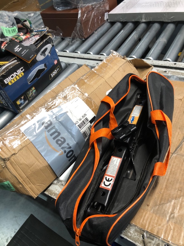 Photo 1 of ***MISSING PIECES/ SEE NOTES***
Car Jack Kit | Scissor Jack for Car 3 Ton (6,600 lbs) - Tire Jack Tool Kit | Portable, Ideal for SUV and Auto - Universal Car Emergency Kit with Lug Wrench | Heavy Duty Material