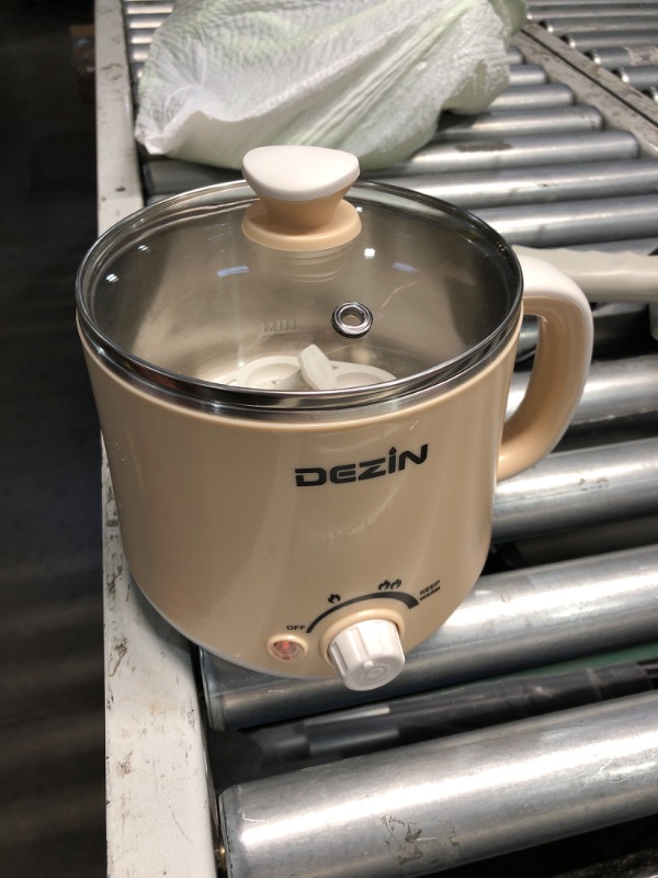 Photo 2 of (READ FULL POST) Dezin Electric Pot, 1.6L Ramen Cooker, Hot Pot Electric Stainless Steel, Multifunctional Electric Cooker for Egg, Pasta, Soup, Porridge, Oatmeal with Temperature Control and Keep Warm Function