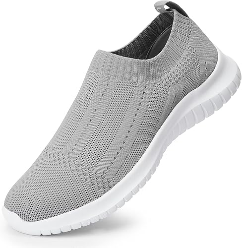 Photo 1 of  Women's Slip On Sneakers Non Slip Walking Shoes Breathable Mesh Work Casual Lightweight Tennis Workout Shoes, Size 10