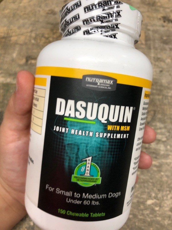 Photo 2 of 
Nutramax Laboratories Dasuquin Joint Health Supplement for Large Dogs - With Glucosamine, Chondroitin, ASU, Boswellia Serrata Extract, and Green Tea Extract, 84 Chewable Tablets
Visit the Nutramax Laboratories