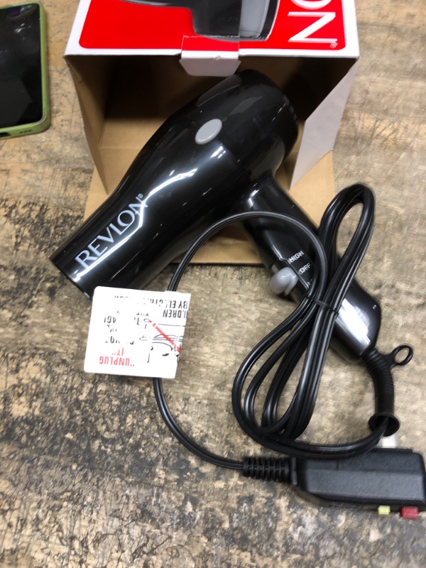 Photo 2 of 1875W Compact and Lightweight Hair Dryer, Black