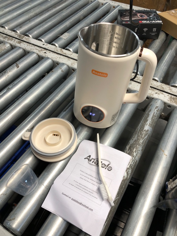 Photo 2 of (READ FULL POST) Anatole Nut Milk Maker 34oz 1000ml Cold Warm Hot Almond Milk Machine Soy Oat Cow Plant-Based Milk Blender Homemade Dairy-Free Juice Paste with 10 Stainless Steel Blades 12 Hours Timer Recipes