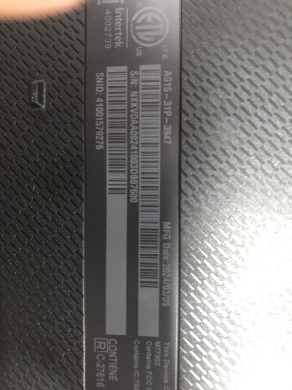 Photo 2 of ***PARTS, MOUSE DOES NOT WORK***Acer Aspire Go 15 Slim Laptop | 15.6" Full HD IPS 1080P Display | Intel Core i3-N305| Intel UHD Graphics | 8GB LPDDR5 | 128GB HD | Wi-Fi 6 | AI PC | Windows 11 Home in S Mode | AG15-31P-3947 (MOUSE PAD DOES NOT WORK)