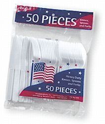 Photo 1 of ** two pack ** Maryland Plastic Forks | White | Pack of 50 (P2501)
