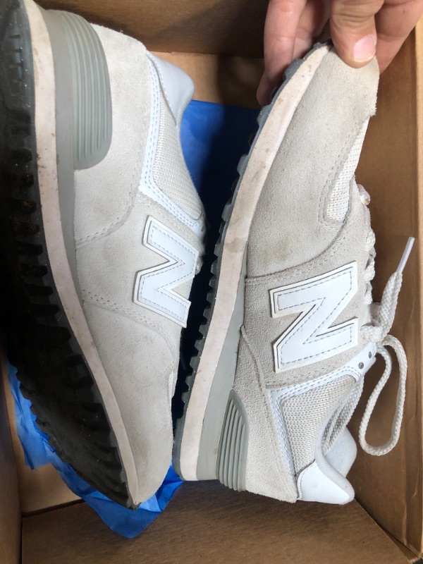 Photo 3 of ***SEE NOTES***
New Balance Women's 574 Core Sneaker, Nimbus Cloud/White, 9.5