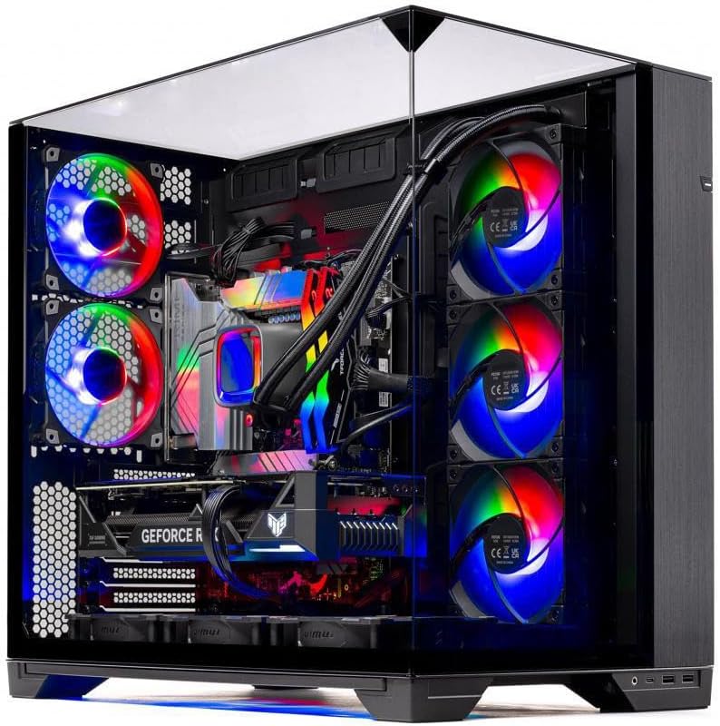 Photo 1 of *SEE NOTES**Skytech O11 Vision Gaming PC Desktop, Ryzen 7 7800X3D 4.2 GHz (5GHz Turbo Boost), NVIDIA RTX 4090 Super 16GB, 2TB Gen4 SSD, 32GB DDR5 RAM 5600 RGB, 1000W Gold ATX 3.0 PSU, ARGB AIO, Wi-Fi
