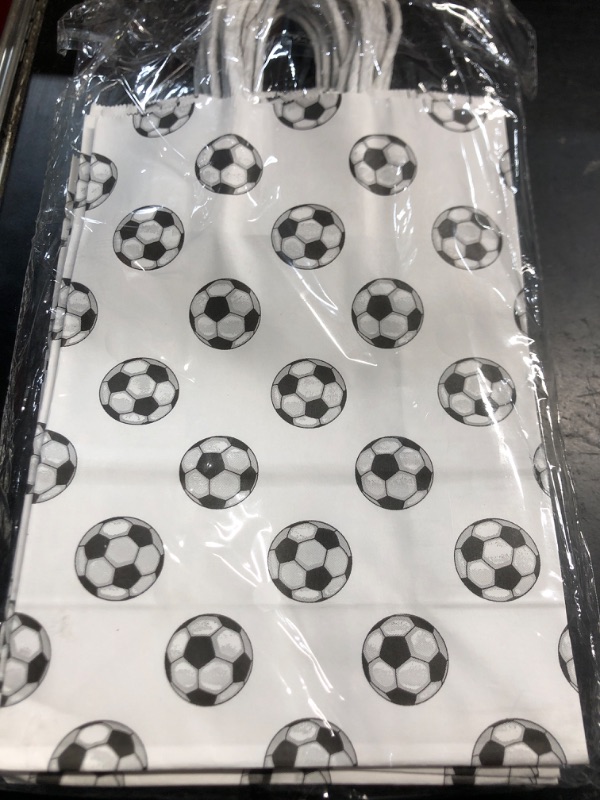 Photo 1 of ***STOCK PHOTO REFERENCE ONLY***
Qpout Soccer Goodie Bags 12 Pack, Soccer Treat Bags With Handle, Soccer Gift Bags For Team, Soccer Snack Bags For Kids Team, Soccer Party Bags For
