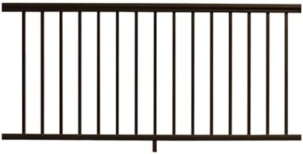 Photo 1 of ***FACTORY SEALED*** Ultrashield Hemispheres 36 in. x 3 in. x 6 ft. Hawaiian Charcoal Black Composite Railing Kit

