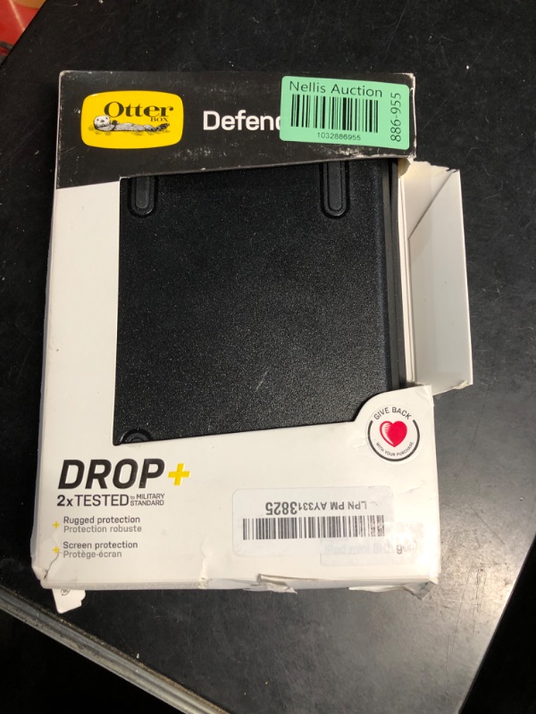 Photo 1 of OtterBox Defender Series Case for iPad Mini (6TH GEN) - Black, Rugged, Durable, Multi-Layer Protection, Rugged, Durable, Multi-Layer Protection (Single Unit Ships in Polybag)