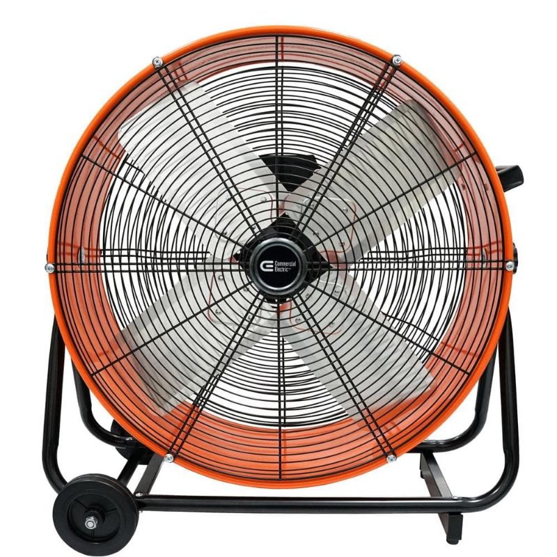 Photo 1 of [FOR PARTS, READ NOTES]
Commercial Electric 24 in. 2-Speed Heavy Duty Tilt Drum Fan