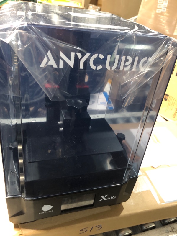 Photo 3 of **MISSING CABLES | UNABLE TO TEST POWER** ANYCUBIC 6K Resin 3D Printer, Photon Mono X 6Ks with 9.1in 6K HD LCD Mono Screen, Upgraded Anycubic Lighturbo Source, Stable Dual Linear Rail, Large Printing Size of 195 x 122 x 200 mm(LWH)