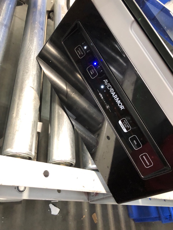 Photo 5 of ***USED - DAMAGED - DENTED - SEE PICTURES - POWERS ON - UNABLE TO TEST FURTHER***
Avid Armor Chamber Vacuum Sealer Machine USVX Ultra Series 10" Seal Bar for Liquid-Rich Wet Foods, Cooking Sous Vide, Infusions. Compact Size Vacuum Chamber Sealer Black Col