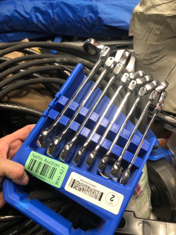 Photo 2 of (READ FULL POST) Kobalt 8-Piece Set Standard (SAE) Flexible Head Ratchet Wrench
