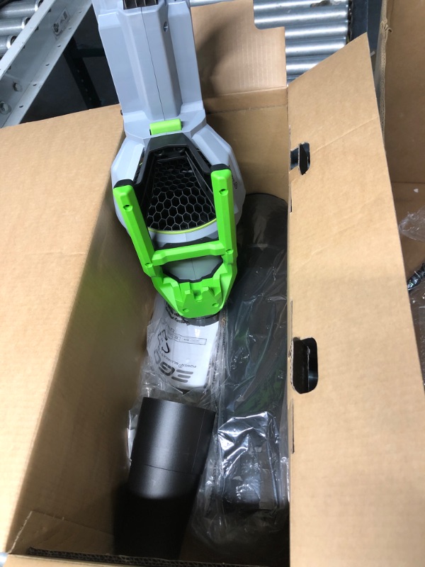 Photo 2 of ***(PARTS ONLY/ NO RETURNS OR REFUNDS) ***
EGO Power+ LB6700 670 CFM 180 MPH 56V Lithium-Ion Cordless Electric Variable-Speed Blower, Battery and Charger not Included ****MISSING BATTERY*****