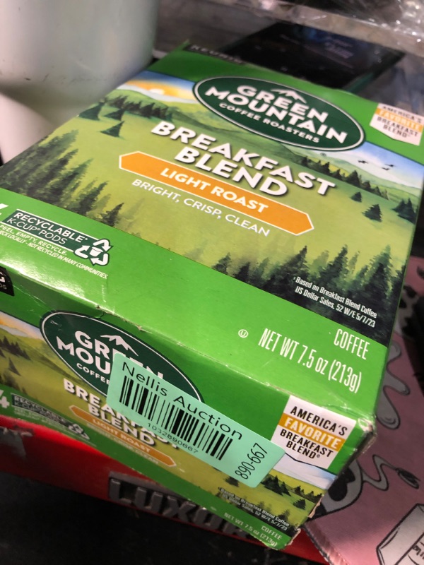 Photo 1 of **NON-REFUNDABLE- EXP.8.2026***Green Mountain Coffee Roasters Breakfast Blend Single-Serve Keurig K-Cup Pods, Light Roast Coffee, 96 Count