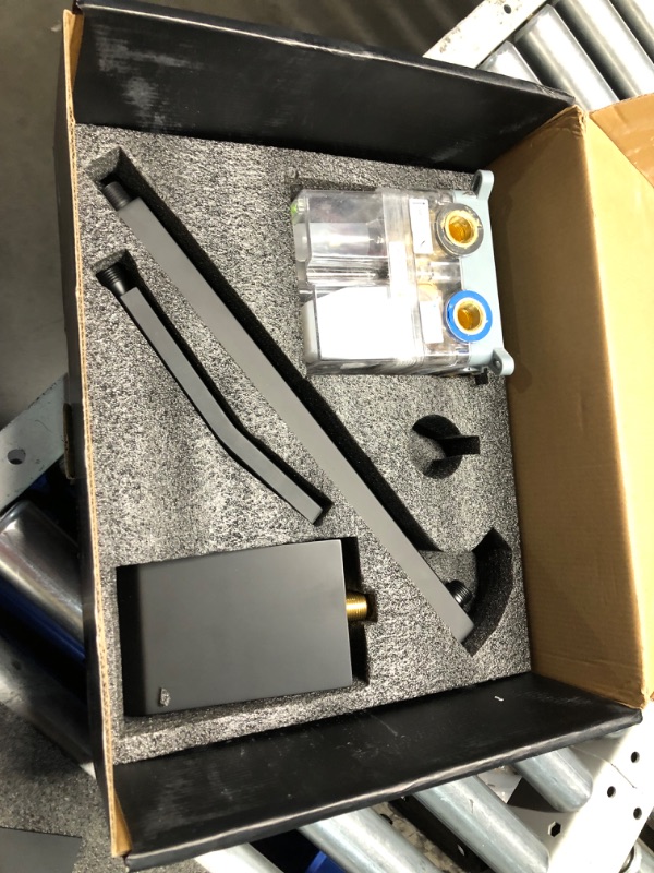 Photo 5 of ***HEAVILY USED AND DIRTY - SEE PICTURES - LIKELY MISSING PARTS - UNABLE TO VERIFY FUNCTIONALITY***
Fatspas 12 Inch Ceiling Mount Shower System with Tub Spout, 12 Inch Shower Faucet Set with Rain Shower Head High Pressure Handheld Spray Rough-in Valve and