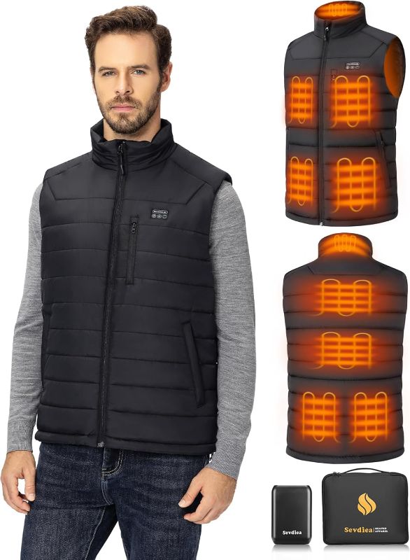 Photo 1 of ***XL - HAS CHARGER***
Men’s Heated Vest with Battery Pack Included 16000mAh 7.4V, Warming Heated Vest for Men Hunting, Electric Heating Vest