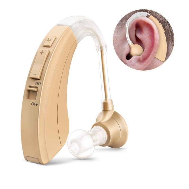 Photo 1 of ***IMAGE FOR REFERENCE - FACTORY SEALED**
Hearing Aid for Seniors and Adults, Digital Hearing Amplifier with Adjustable Volume and Noise Reduction, 500 Hours Per Battery Life and Hearing Aid Cleaning Brush Included