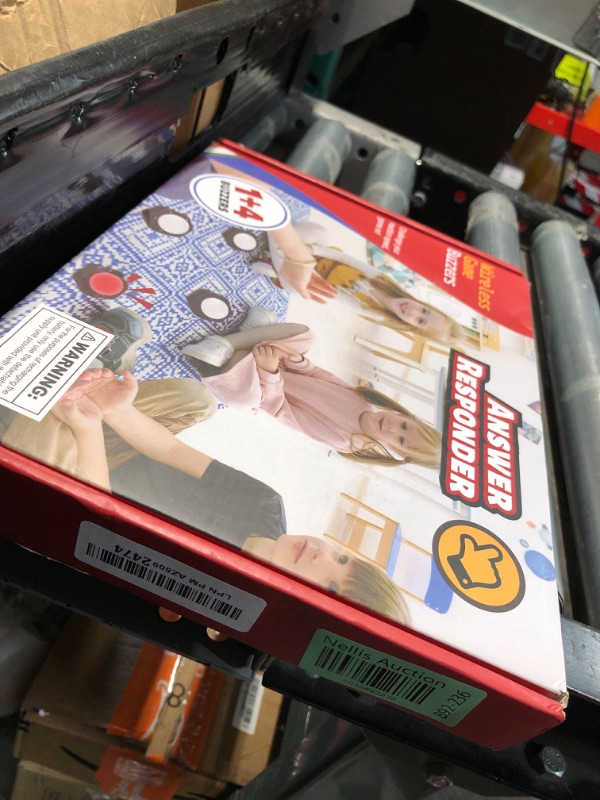 Photo 1 of Blueweenly Wireless Buzzer System for Game Show 4 Players LED Light Answer Buzzers for Trivia Games, Family Games Night, Sound for Classroom Educational Learning, Jeopardy, Competition