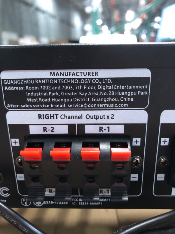 Photo 1 of Donner Stereo Receivers Home Audio Amplifier, Premium 1000W Max Power 4 Channel Amplifier with Bluetooth 5.0, USB, FM, 2 Mic-in, Echo, RCA, Optical/Coaxial Input for Home, Karaoke, Theater Speakers