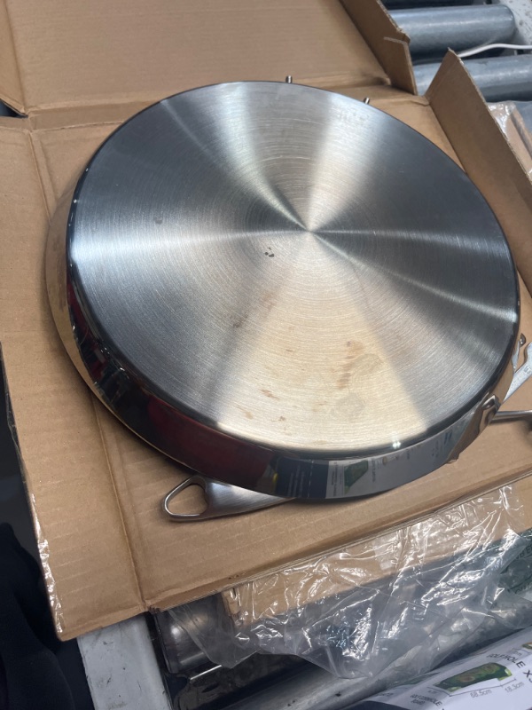 Photo 1 of ***USED****

Innerwell Stainless Steel Crepe Pan - 11inch Nonstick Crepe Pan, Stainless Steel Honeycomb Coating Pancake Pan, Non Stick Flat Skillet Tawa Dosa Tortilla Griddle Pan, Induction Compatible, PFOA Free