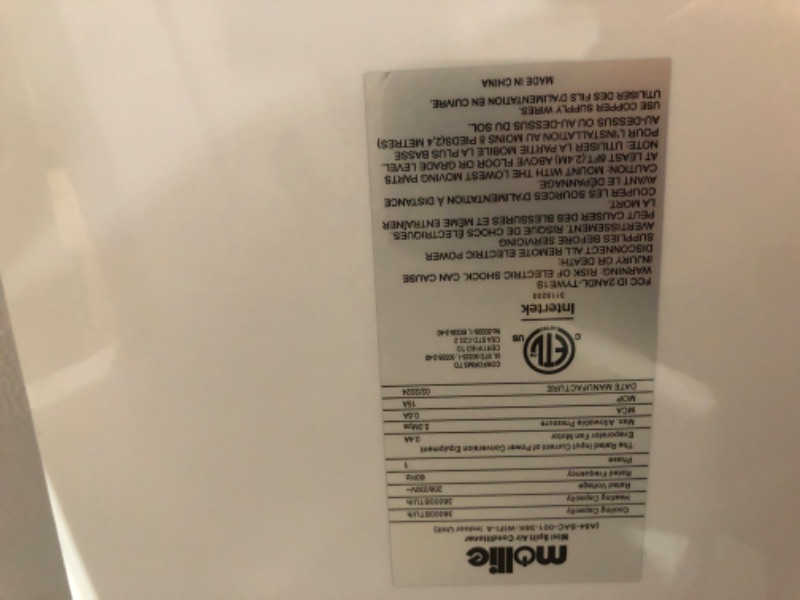 Photo 3 of ** NO REFUNDABLE, PARTIAL SET, MISSING CONDENSER*** Nmollie 36000 BTU Split Air Conditioner Heat Pump, 19 SEER2 208/230V AC Unit with Smart App Control, Cools Up to 2500 Sq. Ft, Installation Kits Included