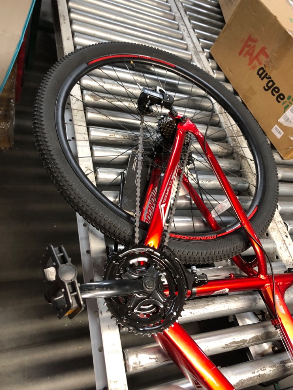 Photo 1 of ***USED - MISSING PARTS - NO PACKAGING - SEE COMMENTS***
Mongoose Men's 29 in. 21-Speed Flatrock DX Mountain Bicycle, Red