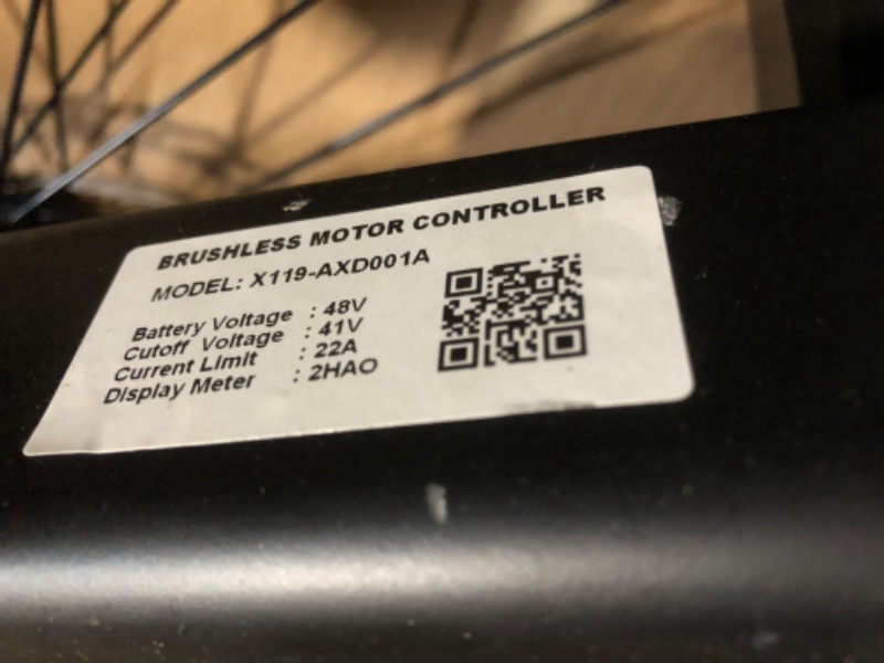 Photo 4 of **MISSING PARTS AND DAMAGED**READ NOTES**
MULTIJOY Electric Bike for Adults,Upgraded 48V 20Ah Removable Battery,Peak 1000W Powerful Motor,70Mi Long Range,26"x4" Fat Tire,UL Certified 7-Speed(Gunmetal)