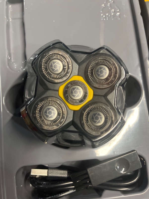 Photo 3 of Microtouch Titanium Electric Head Shaver - Rechargeable Head and Face Shaver for Men, Cordless Razor, Hypoallergenic Wet/Dry Shaving, Precision Head Trimmer, Lithium Power, Battery Powered