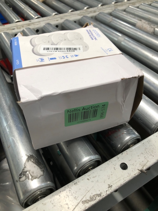 Photo 1 of Ecoey Alarm Fire Detector, Battery Included Photoelectric Smoke Detector with Test Button and Low Battery Signal, Small Fire Alarm for Home, Bedroom FJ136GB, 6 Packs